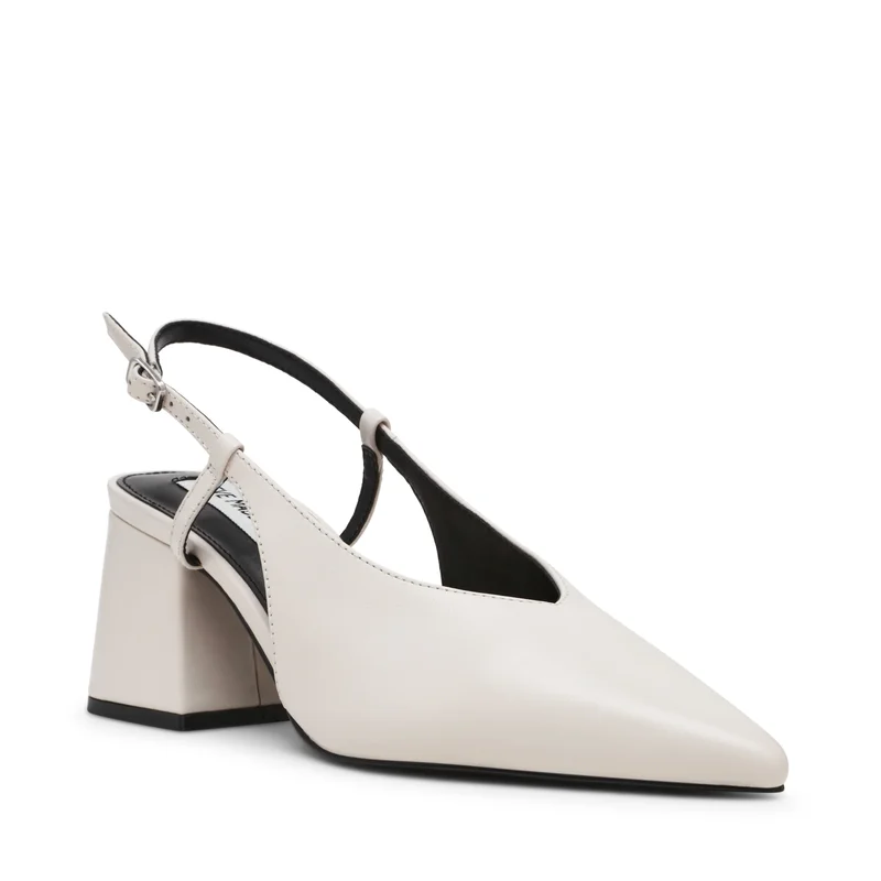 STEVE MADDEN Steve madden barge cream leather heels